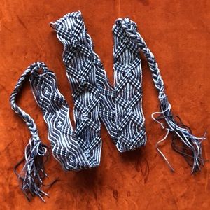 Mexican Handwoven Fringe Tie Belt
